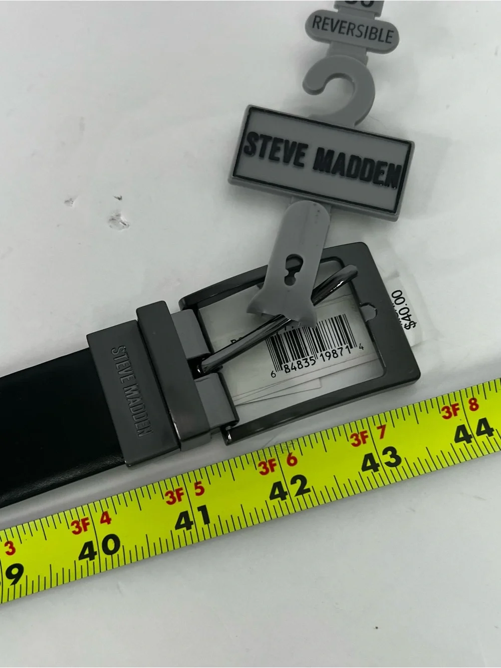 Steve McMadden Men’s Reversible Belt Sz 36 Color Black 1.25” Width NWT $40
